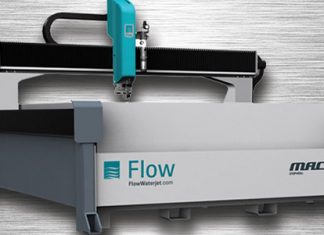 Products are processed with Flow’s waterjet technology.