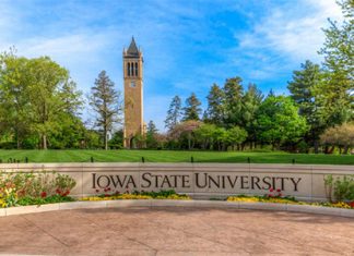 iowa state university campus sign