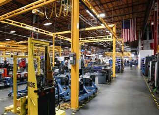 inside manufacturing facility