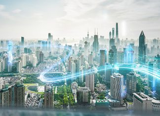 city technology illustration