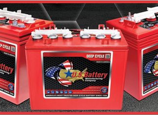Deep cycle flooded lead acid batteries are made for golf cars, floor cleaning machines, lift and access, marine, RV and solar power systems.