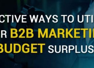 effective ways to utilize b2b marketing budget surplus infographic