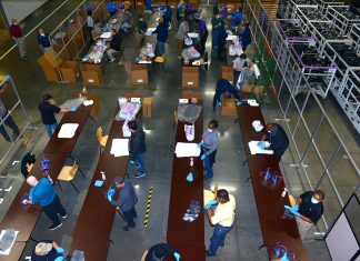 Kia Motors Manufacturing Georgia, a certified Georgia Made company, produced face shields for health care frontline workers during COVID-19.