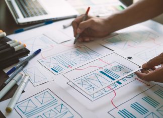 Manufacturers websites start with a thorough discovery process of information architecture and wireframing.