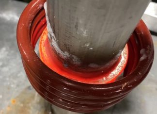 induction brazing of brass pipes