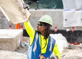 Messer professional Craftforce employee at the jobsite.