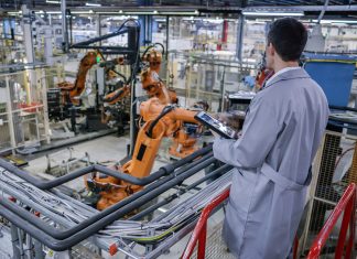 working at manufacturing facility