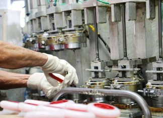 Inside a local manufacturing facility in Rhode Island.