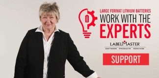 labelmaster pia large format lithium batteries expert support