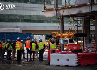 Caldwell provides the integral Dura-Mod spreader beam component of Vita Inclinata Technologies Inc.’s load navigator system.