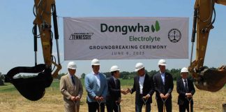 dongwha electrolyte je dunn tn groundbreaking
